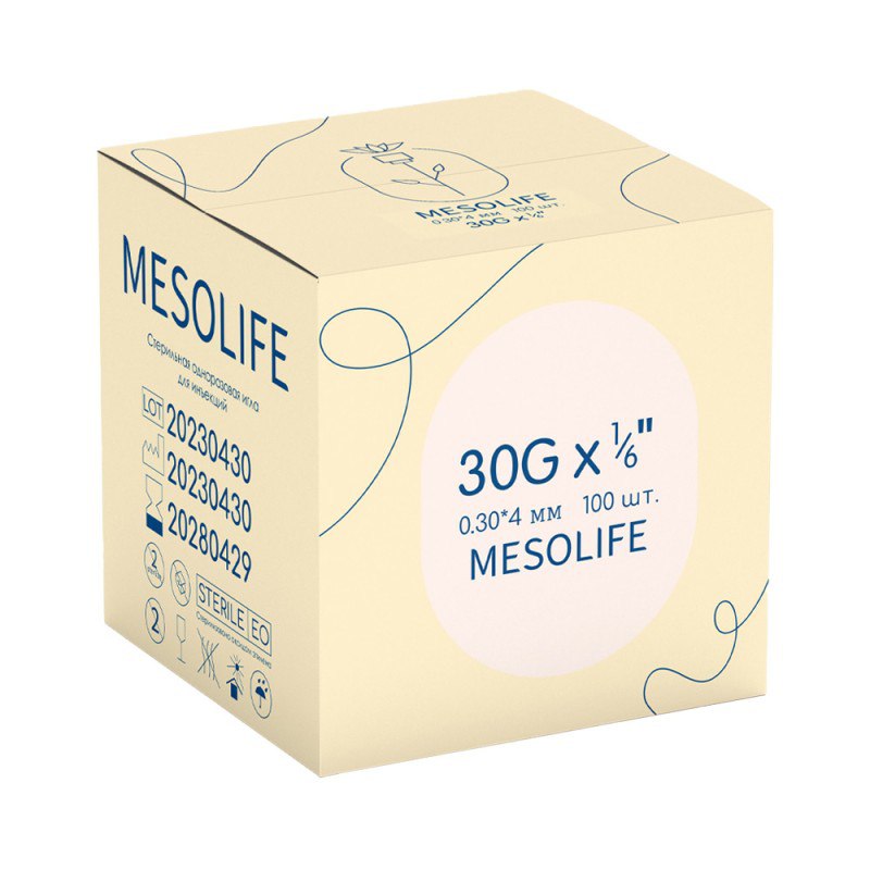 Наноиглы MESOLIFE 30/4 мм